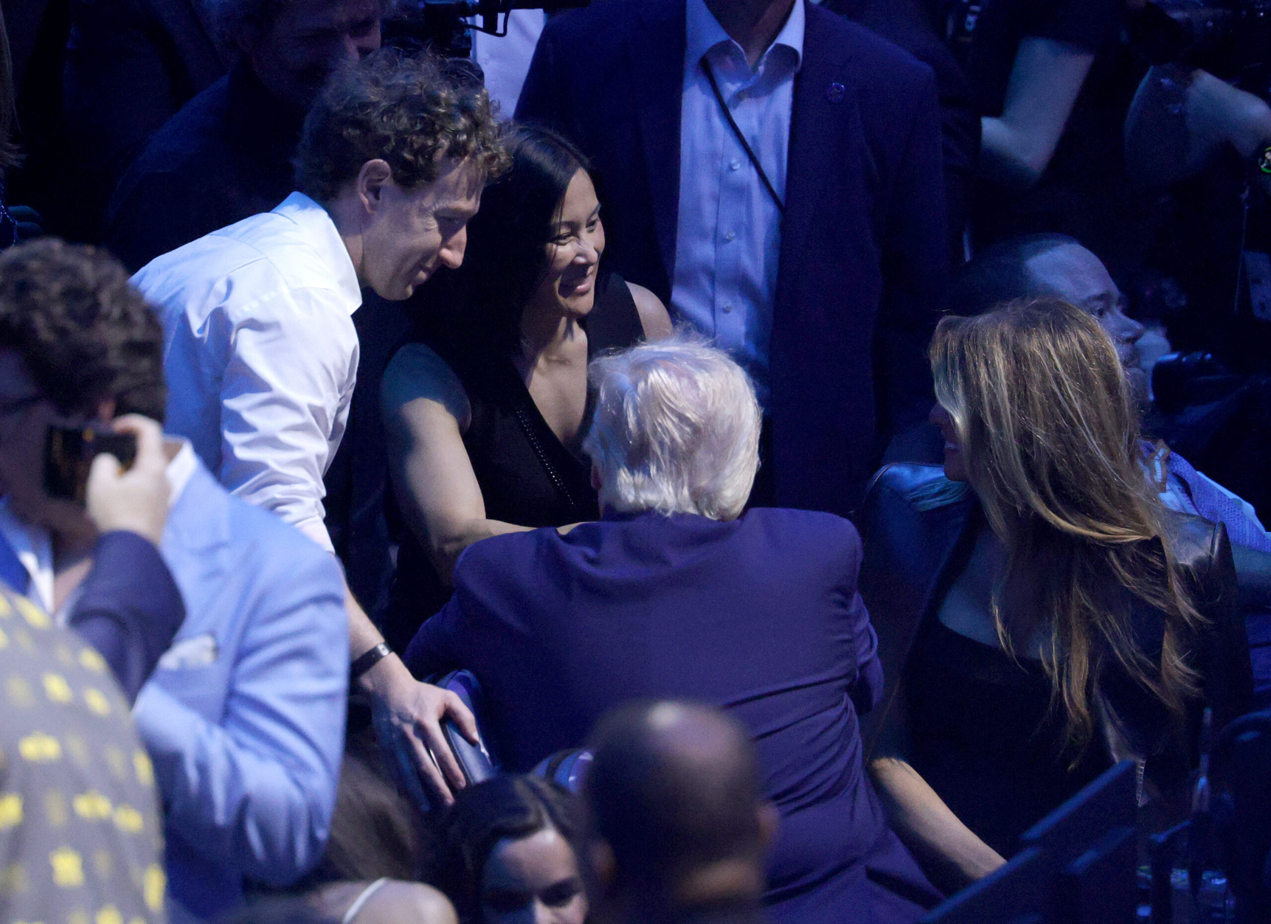 Donald Trump And Dana White Sit Ringside At UFC Event At White House; David Ellison Among Attendees