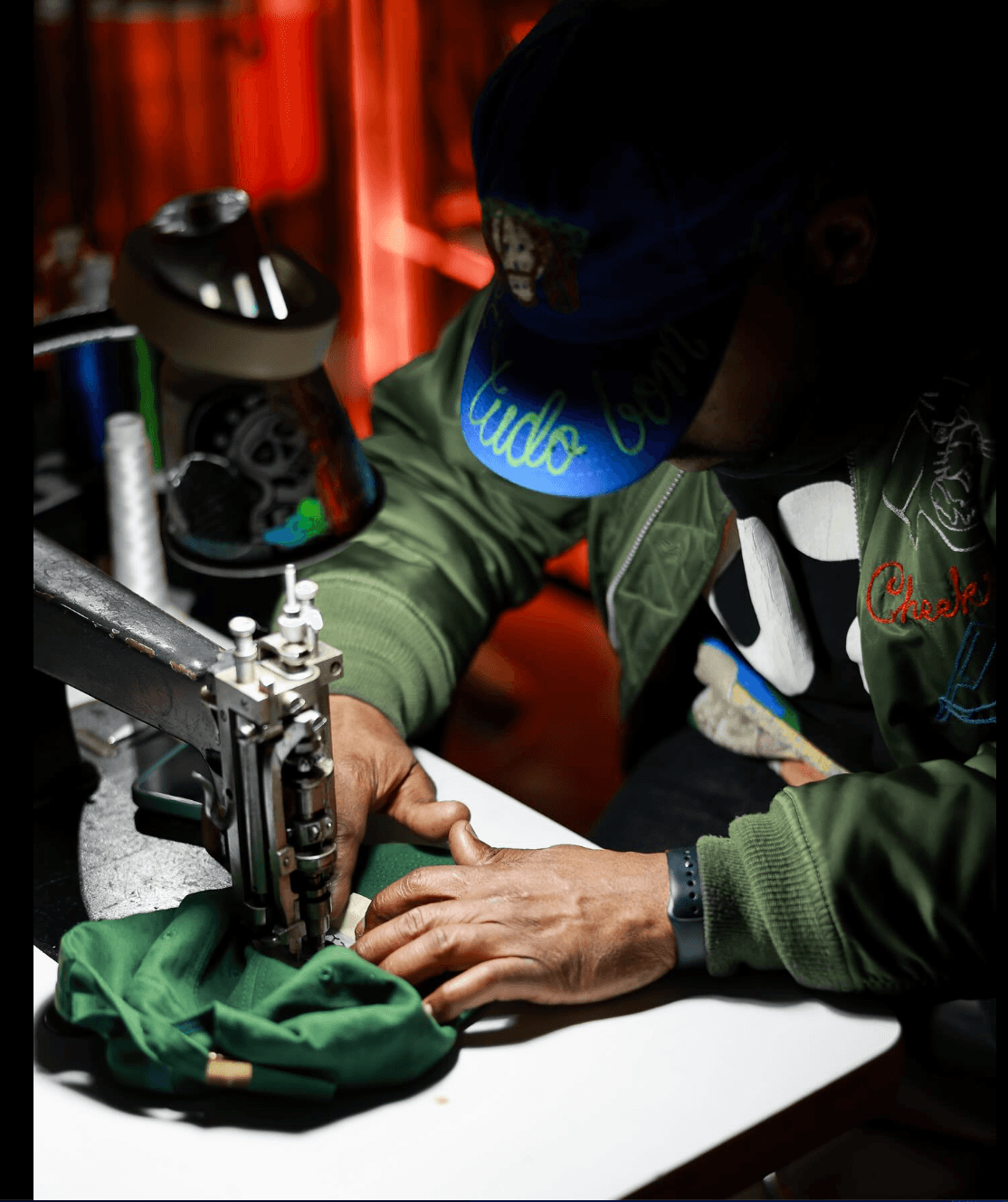 The New York Artist Embroidering Knicks Merch on the Street